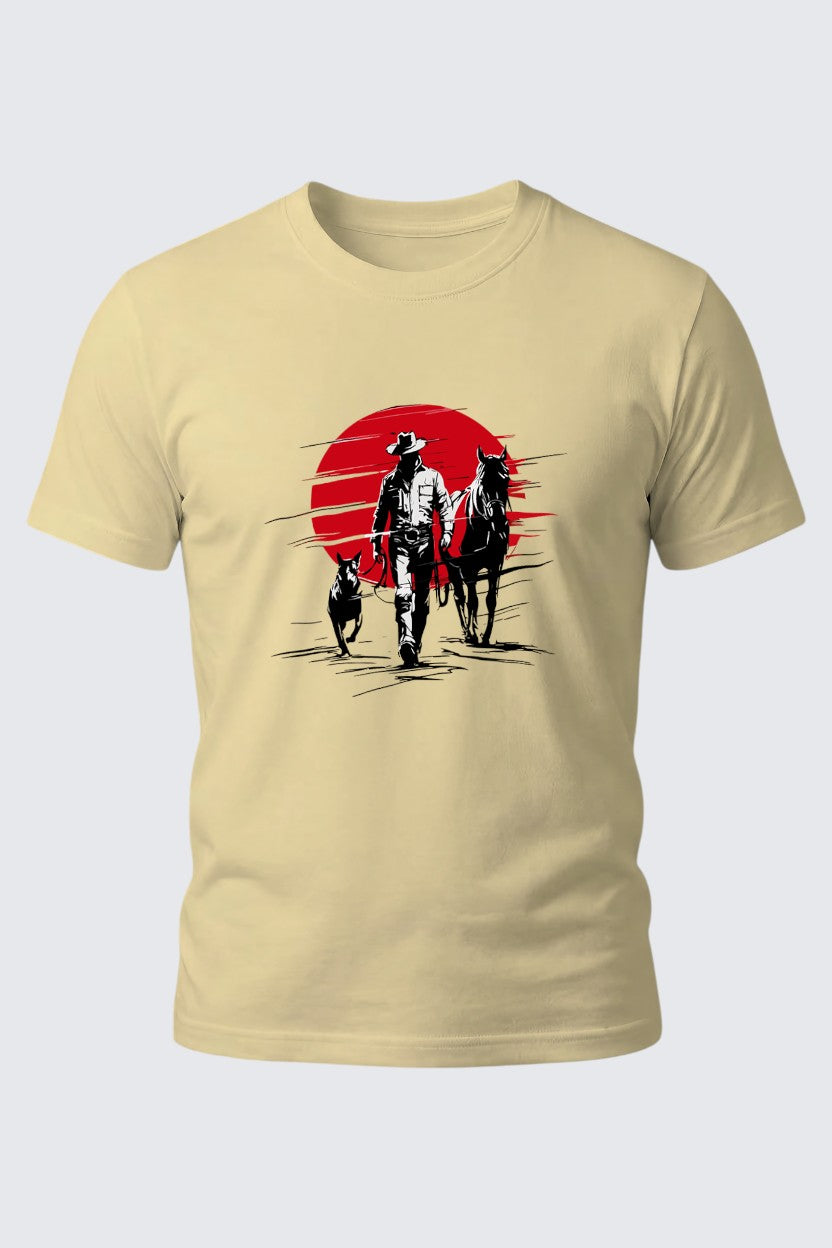 Red Horizon Rider Tee