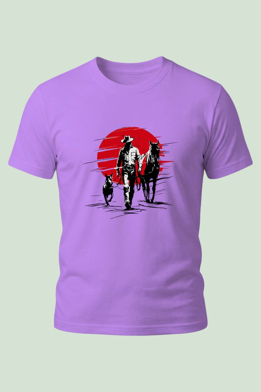 Red Horizon Rider Tee