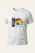 Miami Sunset Script Tee