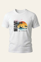 Miami Sunset Script Tee