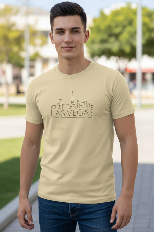 Skyline Script Las Vegas Tee