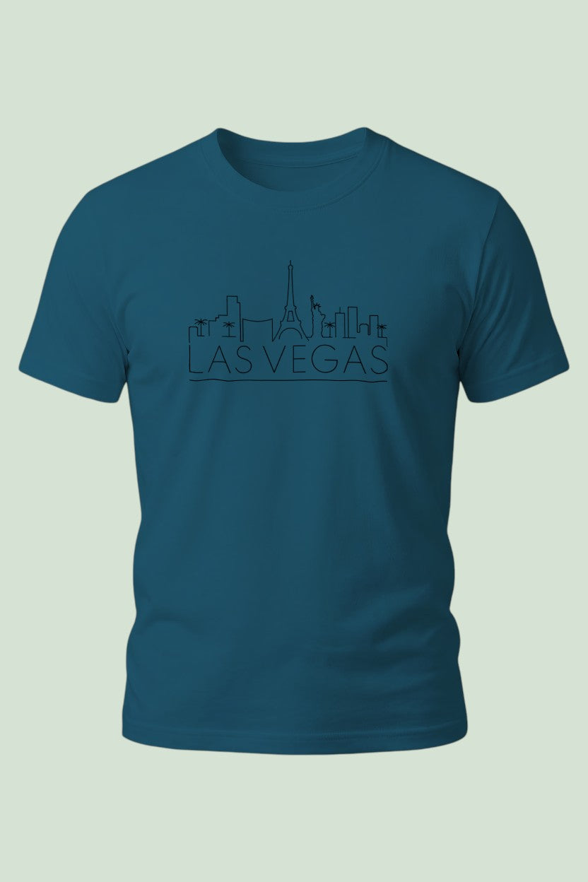 Skyline Script Las Vegas Tee