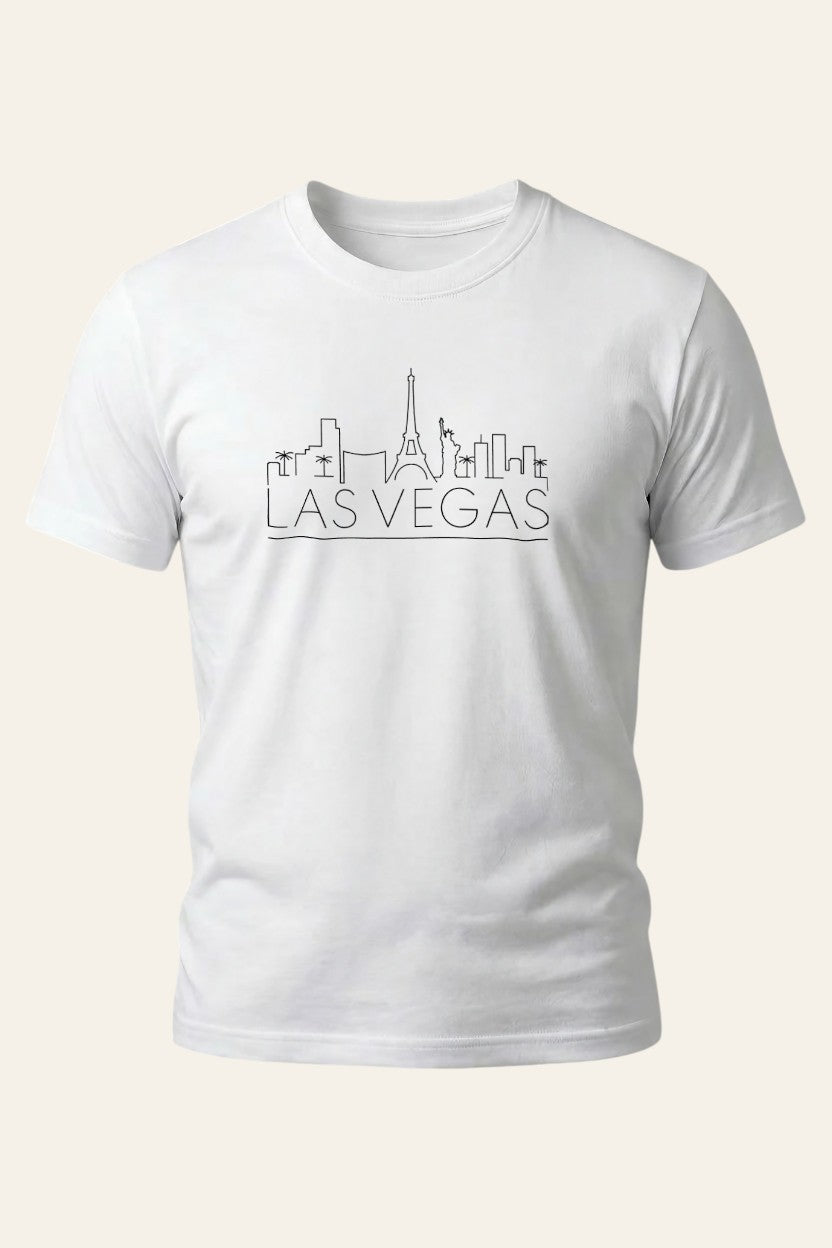 Skyline Script Las Vegas Tee