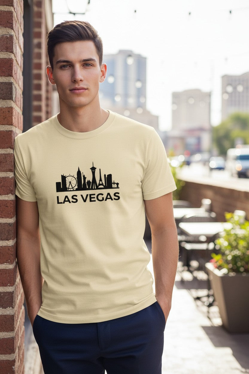 The "Neon Horizon" Silhouette Tee