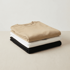 Men’s Cotton T-Shirt Combo (Pack of 3) – Black, White & Sand | Timeless Neutrals