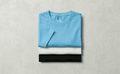 Pack of 3 Men’s Solid Cotton T-Shirts – Black, White & Sky Blue | Everyday Fresh