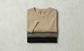 Men’s Essential Cotton T-Shirt Pack of 3 – Black, Dark Grey & Sand | Modern Core