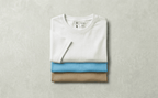 Pack of 3 Lightweight Cotton T-Shirts for Men – White, Sky Blue & Sand | Soft Summer