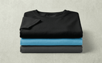 Men’s Cotton T-Shirt Combo Pack – Black, Sky Blue & Dark Grey | Cool Contrast