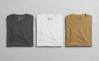 Pack of 3 Premium Men’s T-Shirts – White, Dark Grey & Sand | Subtle Style
