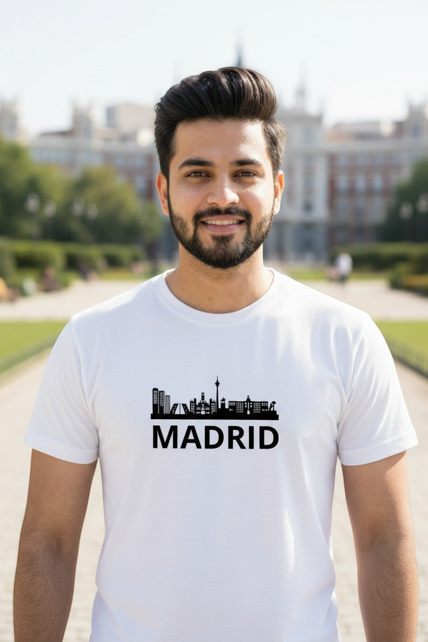 Madrid Skyline Street Tee