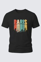Retro Paris Skyline Tee