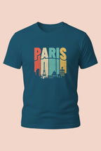Retro Paris Skyline Tee