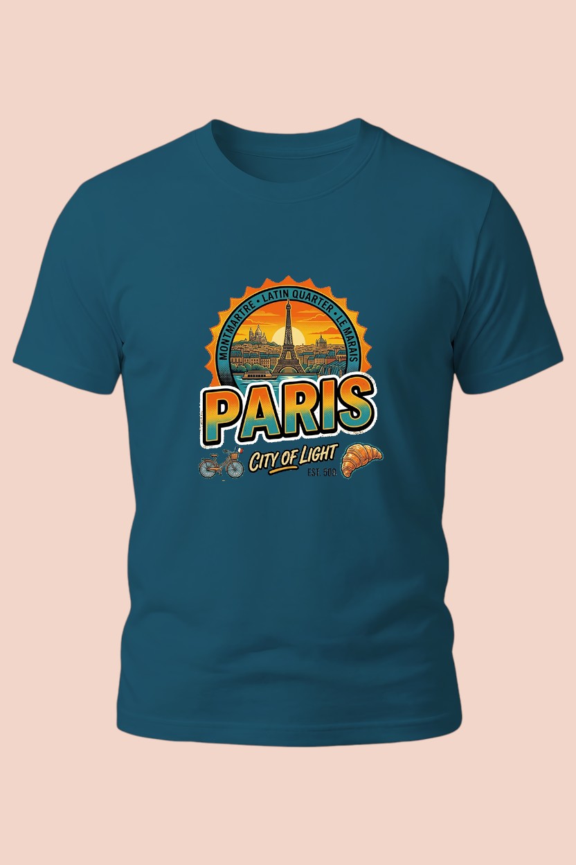 Paris Sunset Icon Tee