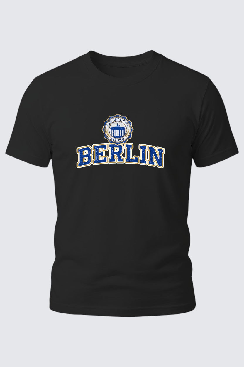 Berlin Grey City Crest Tee