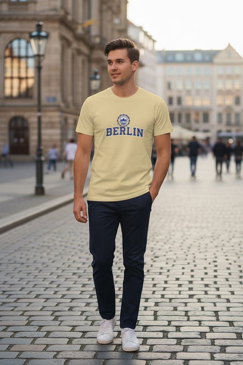 Berlin Grey City Crest Tee