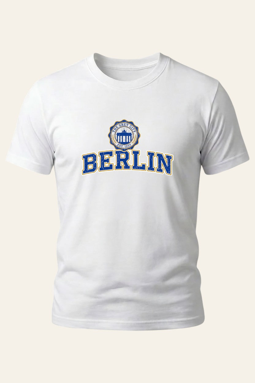 Berlin Grey City Crest Tee
