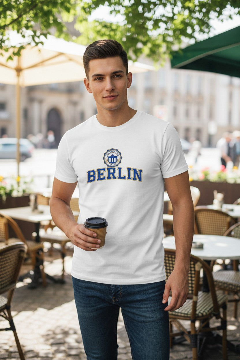Berlin Grey City Crest Tee