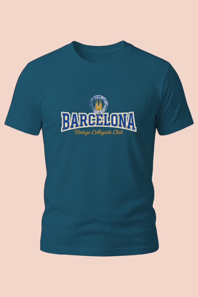 Barcelona Collegiate Crest Tee
