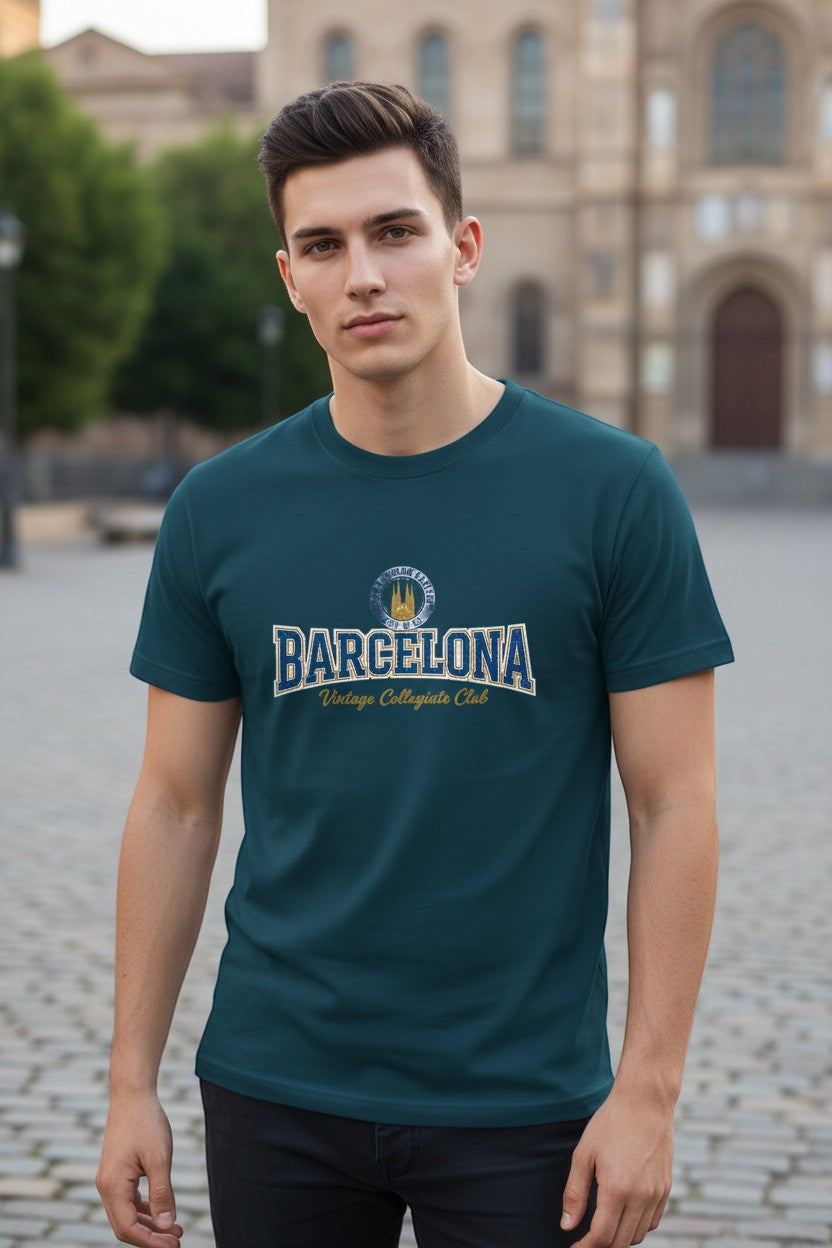 Barcelona Collegiate Crest Tee