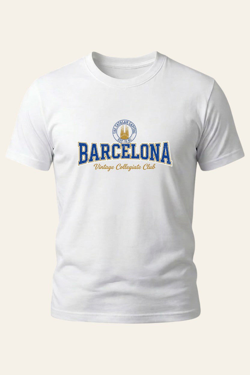 Barcelona Collegiate Crest Tee