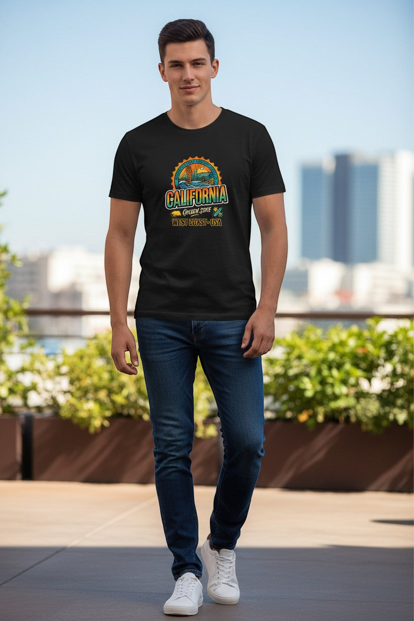 Sunset Coastline Graphic Tee
