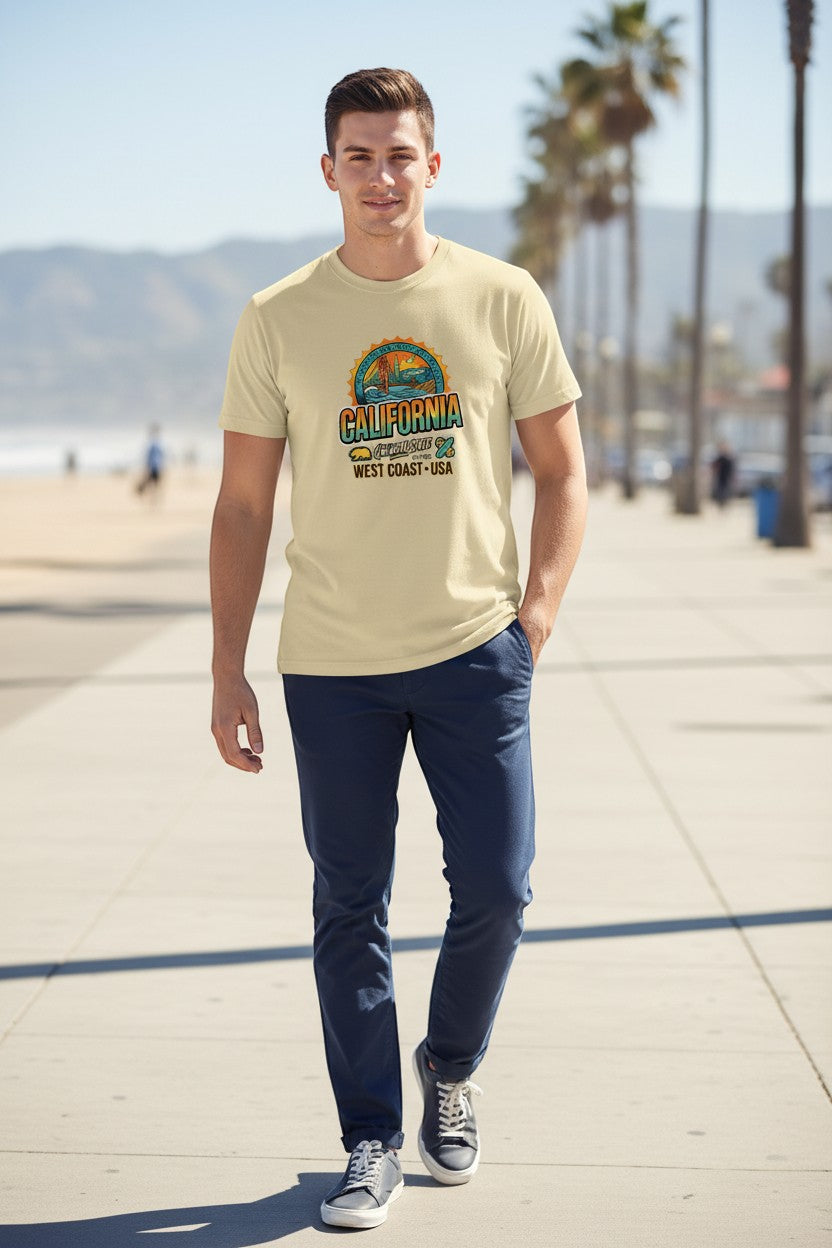 Sunset Coastline Graphic Tee