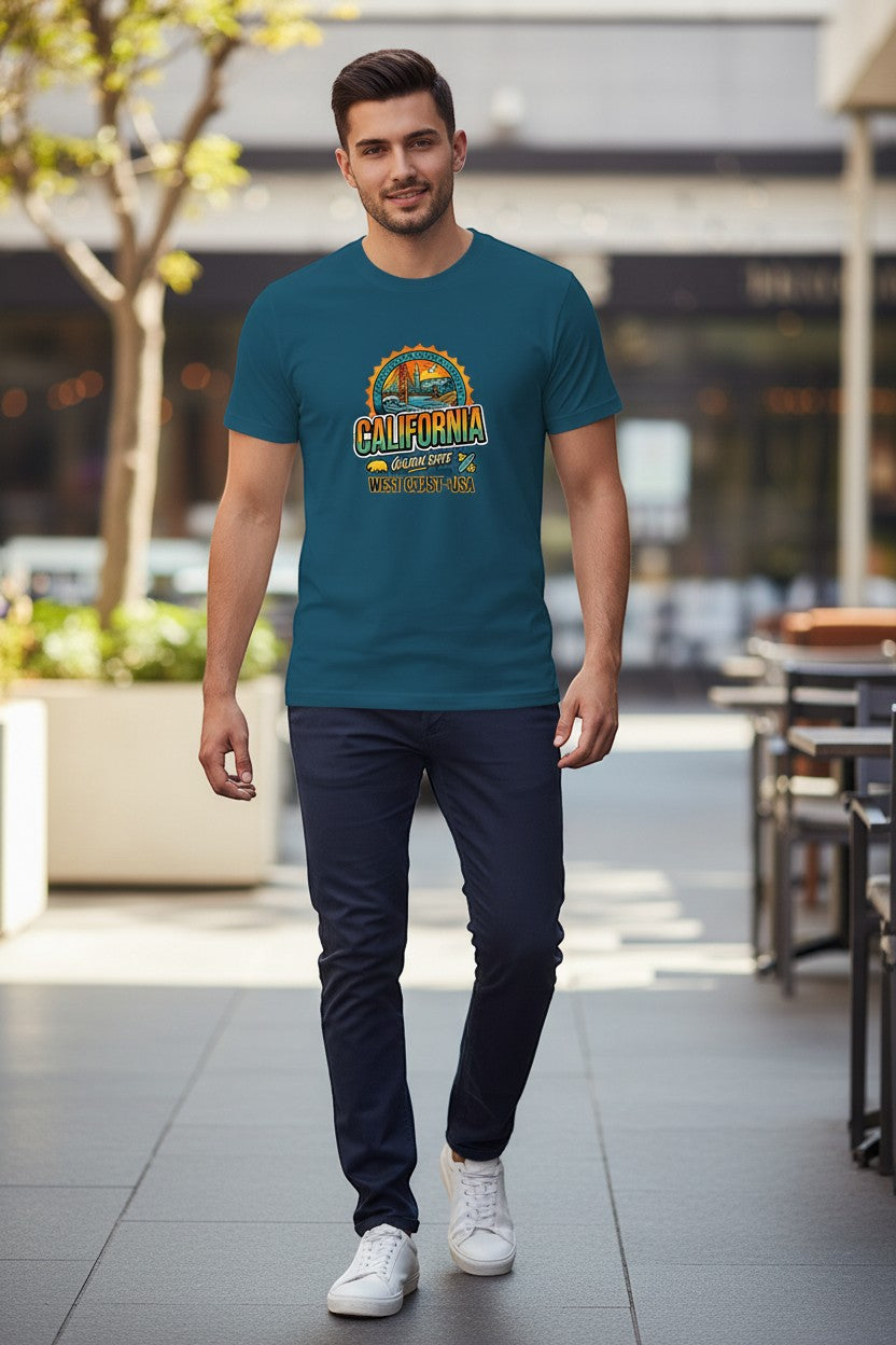 Sunset Coastline Graphic Tee