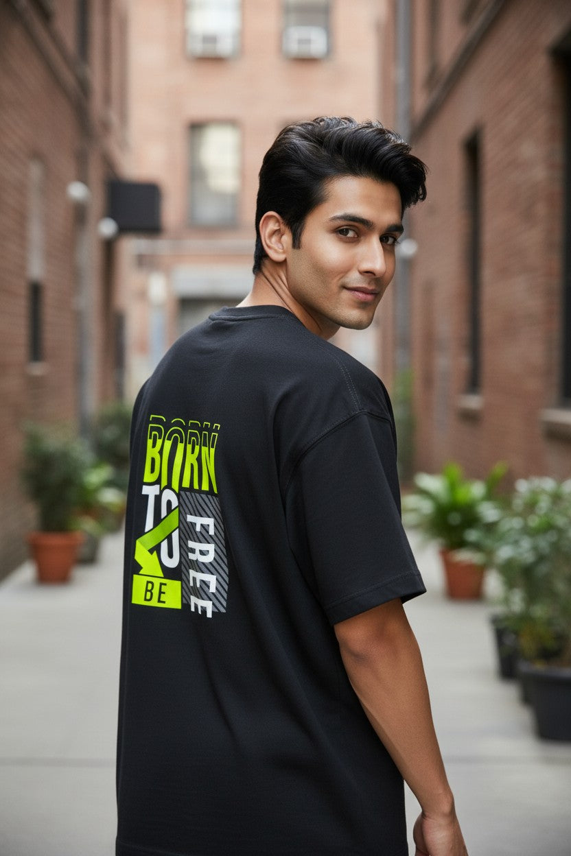 Born Free Neon Statement Tee
