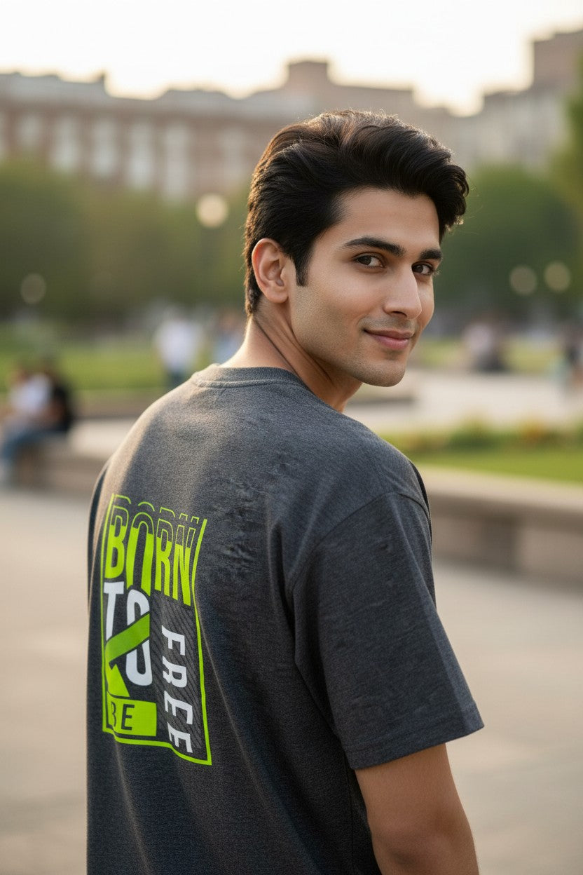 Born Free Neon Statement Tee