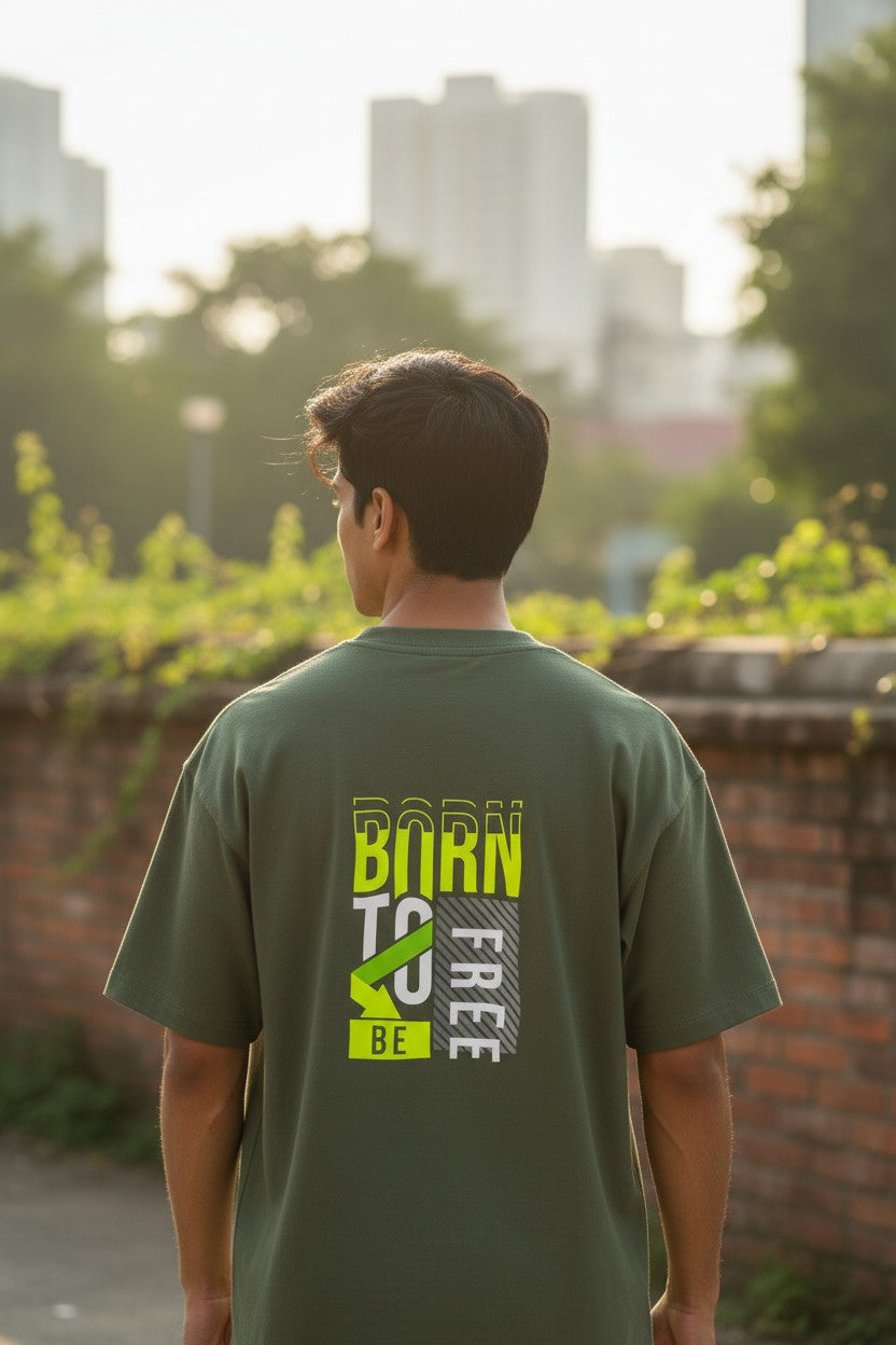 Born Free Neon Statement Tee