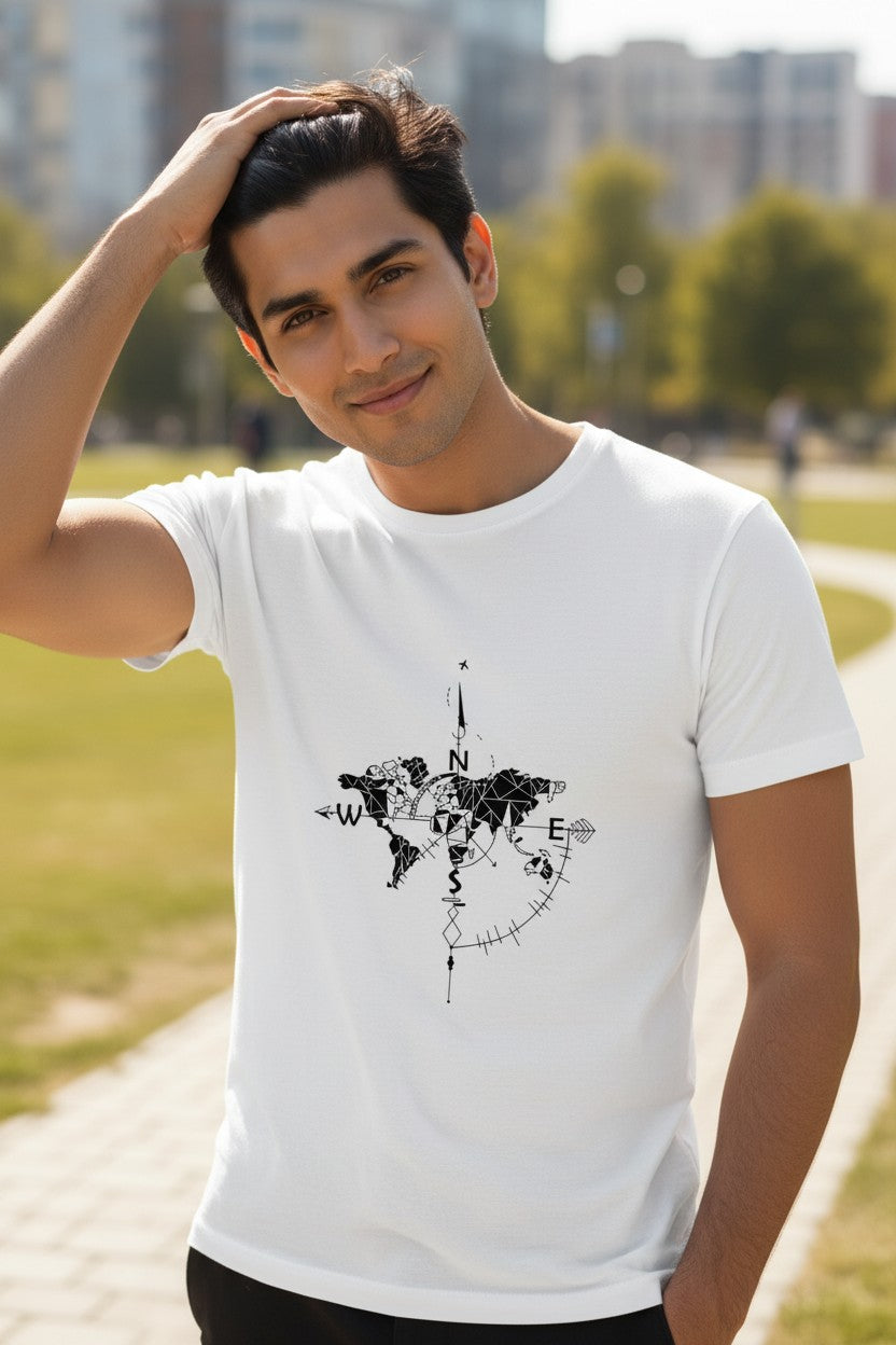 The "Geometric Globalist" Tee
