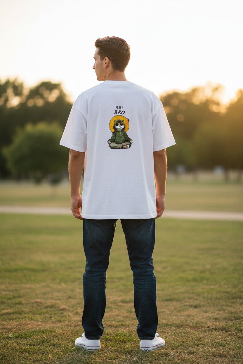 Peace Mode Cat Tee